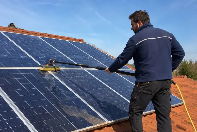 Nettoyage et entretien de panneaux solaires à Nontron